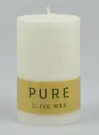 Kaars Wit Olijven Bio 100% Natuurlijk - 9 X 6 cm