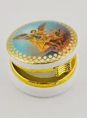 Hostie-doosje Afbeelding Heilige Aarts Engel Michaël - 5 cm