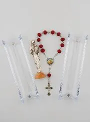 Beeld Heilige Jozef op Voet & Rozenkrans Tientje van Rozenhout