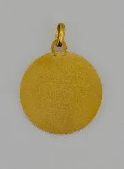 Hanger Heilige Michaël Massief Goud 18 Karaat Glanzend - 18 mm