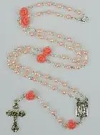 Rozenkrans Lourdes Roze Parelmoer