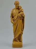 Beeld Heilige Jozef van Houtkleurig Hars - 20 cm