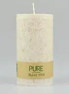 Biologische Olijfwas Kaars - Kleur Sahara Beige - 100% Naturlijk - 13 X 7 cm