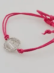 Armband met Sint Benedictus Medaille - Pink Roze