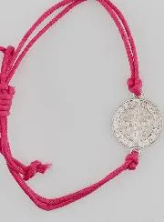 Armband met Sint Benedictus Medaille - Pink Roze