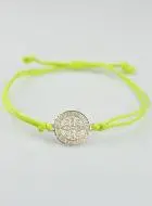 Armband met Heilige Benedictus Medaille - Lichtgevend Geel