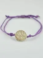 Armband met Medaille Heilige Benedictus - Paars