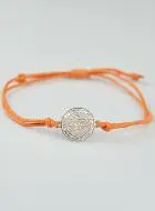 Armband met Medaille Heilige Benedictus - Oranje