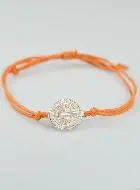 Armband met Medaille Heilige Benedictus - Oranje