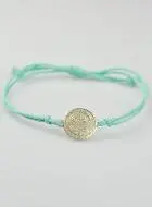 Armband met Medaille Heilige Benedictus - Turkoois Blauw