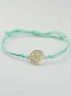 Armband met Medaille Heilige Benedictus - Turkoois Blauw