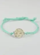 Armband met Medaille Heilige Benedictus - Turkoois Blauw