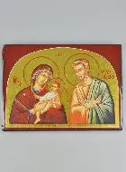 Icoon Heilige Familie - 20 cm - Monastieke Kunst uit Frankrijk