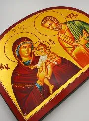 Byzantijns Icoon Heilige Familie van Nazareth - 28 cm