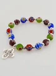 Religieuze Armband met Murano Glas Kralen