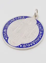 Grote Medaille Heilige Benedictus Kleur - 10 cm