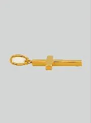 Hanger Kruis Jezus Christus - 15mm - 18 Karaats Goud