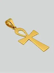 Hanger Egyptisch Kruis - 22mm - Massief 18 Karaats Goud