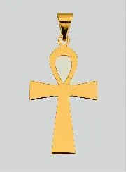 Hanger Egyptisch Kruis - 22mm - Massief 18 Karaats Goud