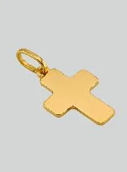 Hanger Kruis Klassiek - 15mm - Massief Goud 18 Karaat