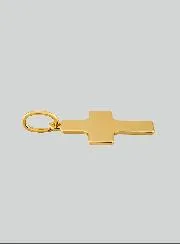 Hanger Kruis Klassiek - 15mm - Massief Goud 18 Karaat