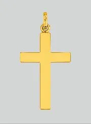 Hanger Klassiek Kruis Gediamanteerd - 22mm - Massief Goud 18 Karaat