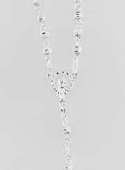 Rozenkrans Massief 925 Zilver - Glanzende Kralen 3mm
