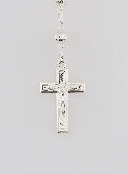 Rozenkrans Massief Sterling Zilver - Glanzende Kralen 7mm