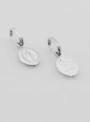 Wonderdadige Medaille 925 Rhodium Zilver - 8mm