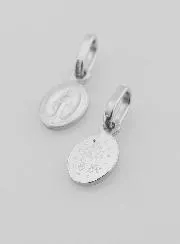 Wonderdadige Medaille 925 Rhodium Zilver - 8mm