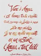 Gebedskaart - Leven in liefde - St. Theresa