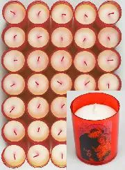 24 Offerkaarsen Sint Antonius van Padua - Rood
