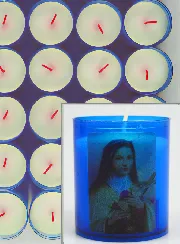 24 Votiefkaarsen Heilige Theresia van het Kind Jezus - Blauw
