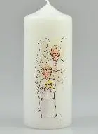 Communie Kaars Dankgebed - Blond Meisje