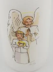 Communie Kaars Dankgebed - Blond Meisje