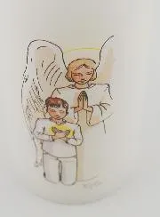 Communie Kaars Dankgebed - Jongen met Bruin Haar