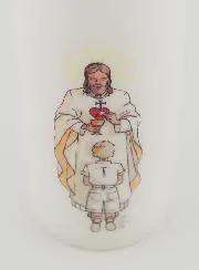 Communie Kaars De Here Jezus & Blonde Jongen