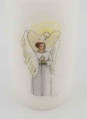 Kaars Vormsel Ridder van de Heilige Geest - Jongen met Bruin Haar,