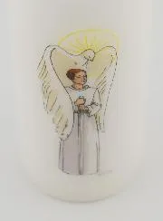 Vormsel Kaars Ridder van de Heilige Geest - Jongen Bruin Haar