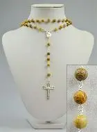 Rozenkrans met Paesine Steen (Toscaanse steen) & Echt Zilver