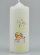 Kaars Vormsel Teken van de Heilige Geest - Blonde Jongen