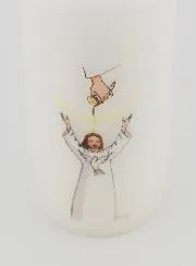 Kaars Vormsel - Zalving Meisje met donker haar