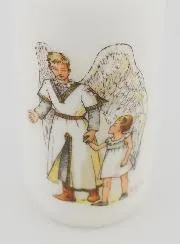 Doopkaars - Bescherm Engel en Meisje