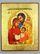 Byzantijnse Icoon van de Heilige Familie - 18cm