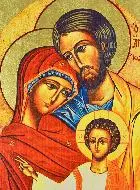 Religieuze Icoon Heilige Familie 19cm