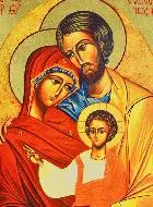 Byzantijnse Icoon Heilige Familie - 24cm