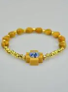 Armband Kruis Olijfhout - Maria Wonderdadige