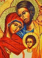 Religieuze Icoon Heilige Familie - 9cm