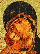 Religieuze Icoon Maria van Tederheid - 9 cm