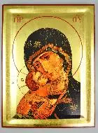 Grote Religieuze Icoon Maria Moeder Gods - Maria van Vladimir 40cm